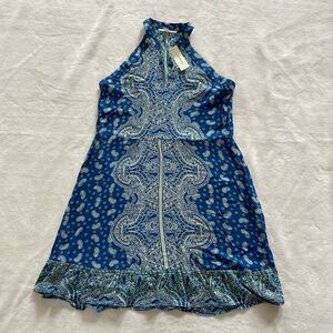 Mi Ami Blue Paisley Dress